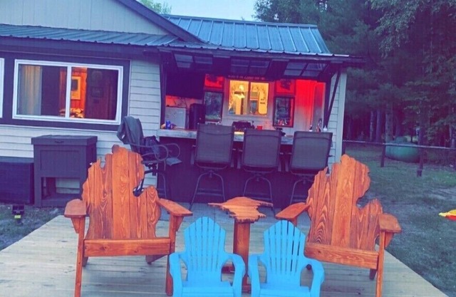 Waterfront Cabin w/ Private Dock & Outdoor Bar near Munising/Manistique