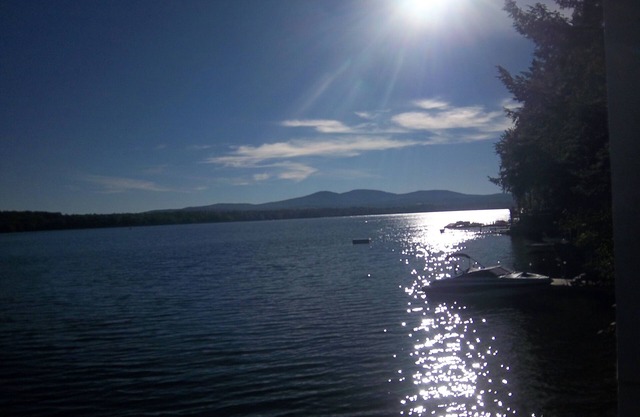 WATERFRONT HOME BOAT HOUSE BOAT SLIPS PANORAMIC LAKE AND GUNSTOCK MOUNTAIN VIEW