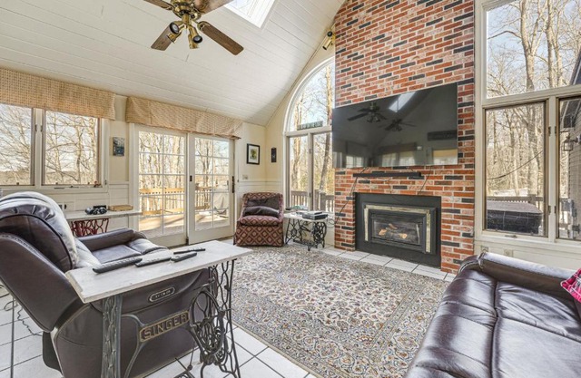 Waterfront Home with Boat Dock and Sunroom in Gardiner