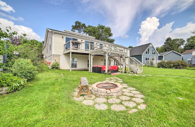 Waterfront Michigan Center Home w/ Boat Dock!