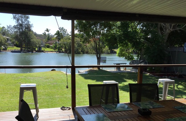 Ufergegend auf dem Kalang Fluss, Urunga, NSW