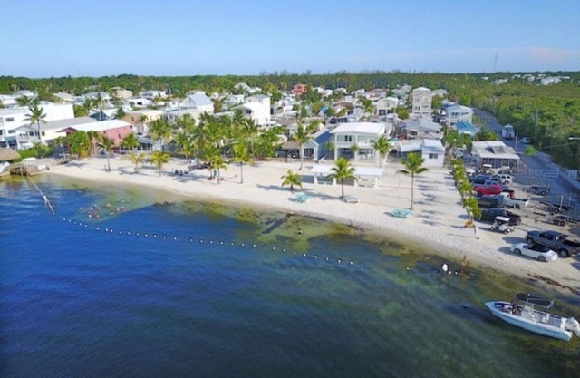 Waterfront paradise with private community beach within walking distance.