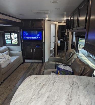 Waterfront RV with Boat dock
