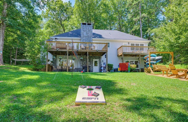 Waterfront Sparta Home w/ Game Room & Fire Pit!