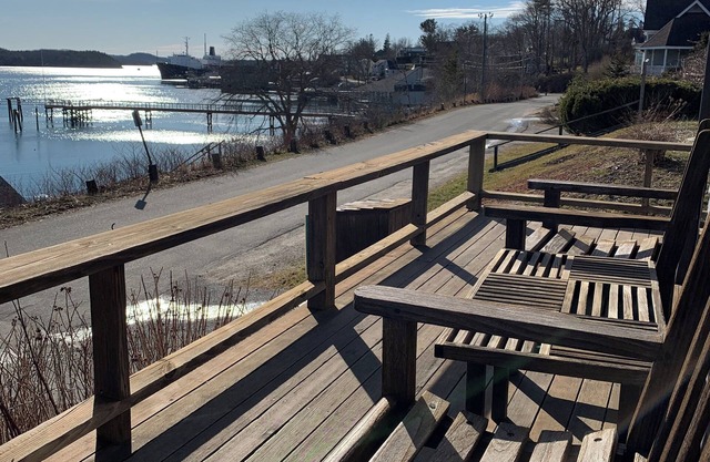 Waterfront views steps from yacht club in idyllic Castine