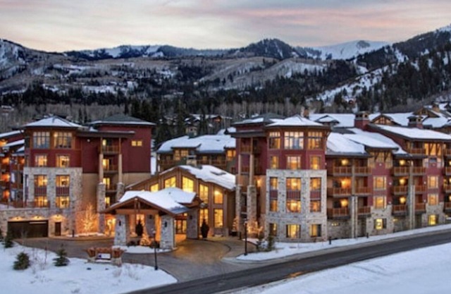 Hilton Sunrise Lodge Pistenzugang direkt vor der Unterkunft, The Canyons, Park City, Utah