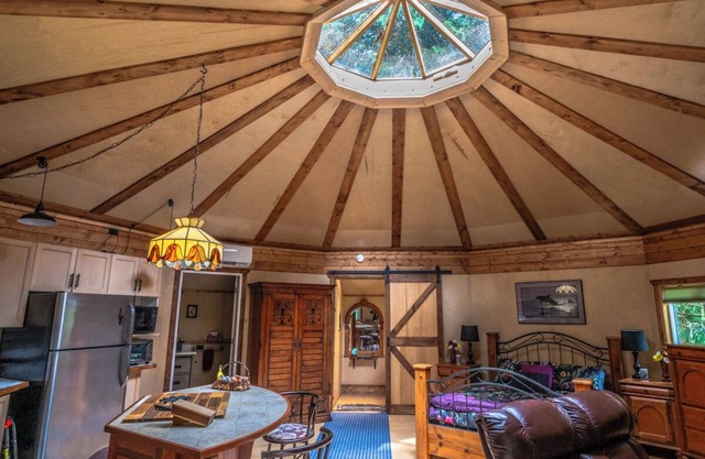 Welcome to Willowbend a peaceful forest country retreat. Unique Yurt style cabin