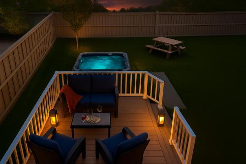 Wellness Retreat near West Edmonton Mall with Hot Tub & Lounges