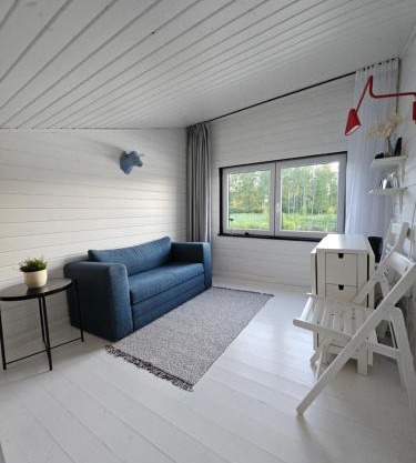 White boat house Aluksne
