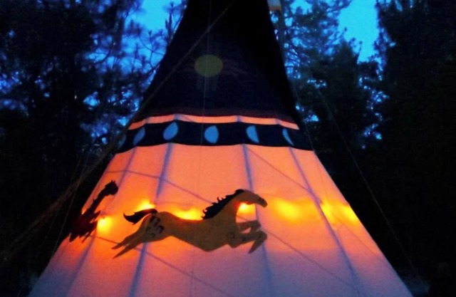 Wild Horses Luxury Tipi - Restrooms and Showers are only a short walk away.