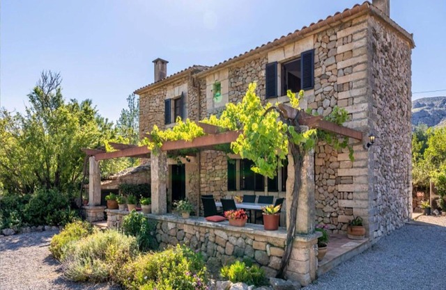 Endearing Mallorca Villa | Villa Olympe | 5 Bedrooms | Spacious Furnished Sun Terrace | Private Outdoor Heated Pool | Salt Water Pool | BBQ Facilities | Shaded Outdoor Dining Area | Private Garden | Pollensa