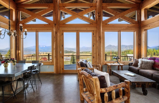 WOW! Lake and Mountain Views in a WOW! True Timber Frame House