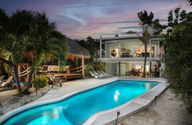Your own Private Resort! 50ft Dock on Canal w/ Pool, Tiki and RV Hookup!