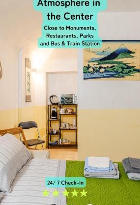 Zen Studio in the Center With Free Parking and 24Hours Automatic Check-In