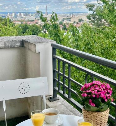 Chatillon Wohnung | Élégant apt avec vue Tour Eiffel & parking privé