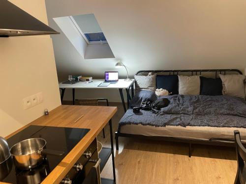 Zernovka Wohnung | Útulný podkrovní ateliér se zahradou
