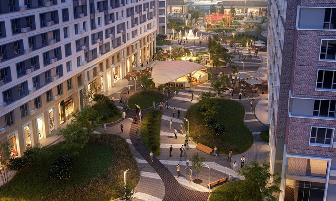 Nur-Sultan Wohnung | Современная квартира в стиле лофт с гамаком