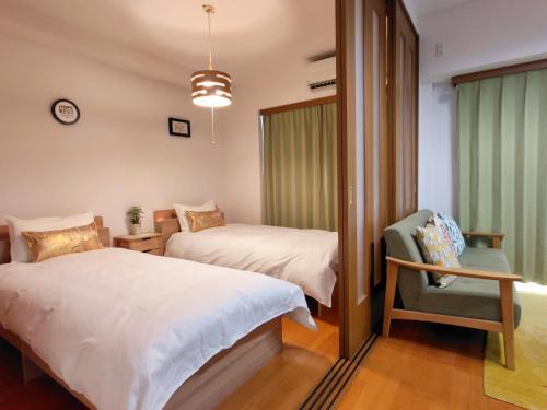 Shikitsuhigashi Wohnung | 吉喜の屋公寓2室1厅難波南1号店最大4人車站步行1分钟高島屋心齋橋道頓堀通天閣橙子街