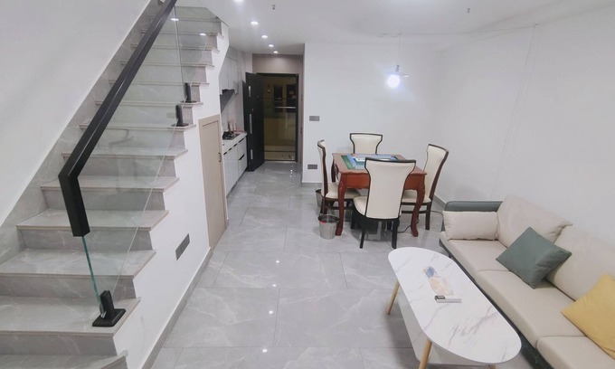 Longwan Wohnung | 温州五洲国际高楼层两居室精装影院套房