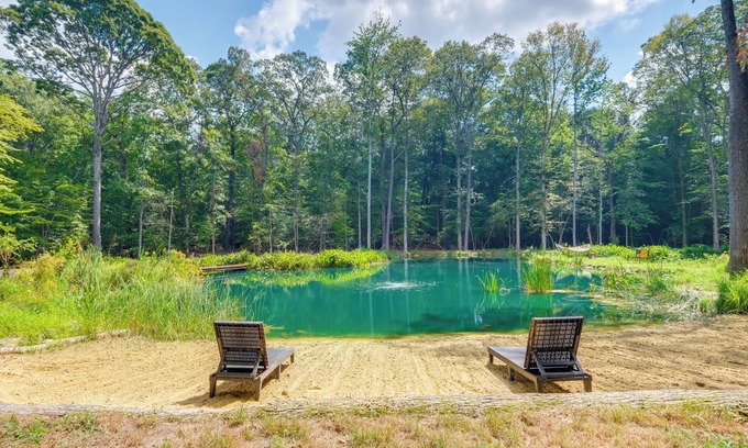 Pisgah Haus | 1/2 Acre Pond, Rec Room! Private Oasis in Nanjemoy