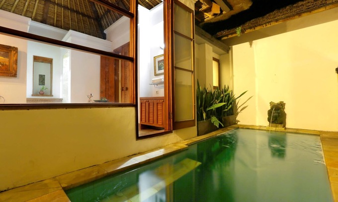 Penatih Villa | 1 BR Villa in der Nähe von Ubud mit Küche, privatem Tauchbecken, Blick auf Reisfelder