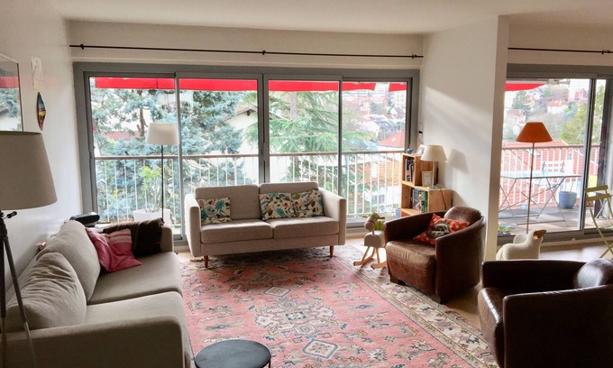 Meudon Wohnung | 15 minutes from the Eiffel Tower and Chateau de Versailles! Apartment with view