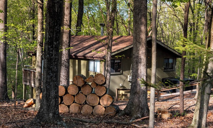 The Woods Kabine | 2-Bedroom cabin Hot tub Fireplace PS5
