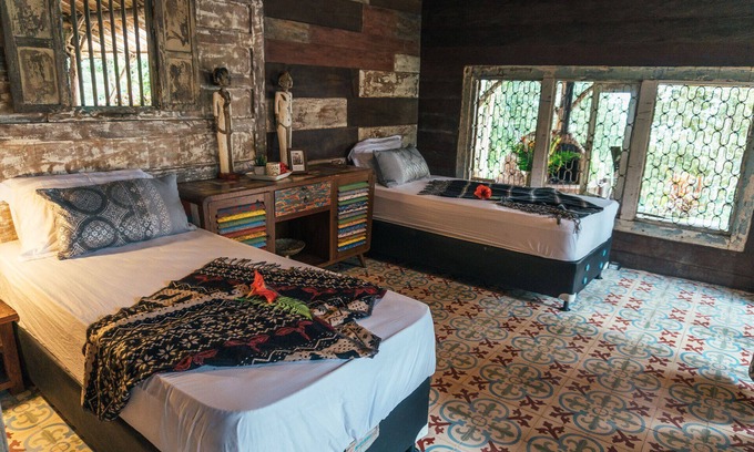 Penebel Kabine | 2 BR Holz Duplex Lodge House in Jatiluwih, UNESCO-Weltkulturerbe