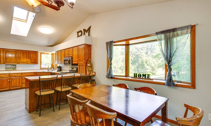 Faribault Haus | 2 Mi to Cedar Lake: Quiet Home w/ Fire Pit + Deck