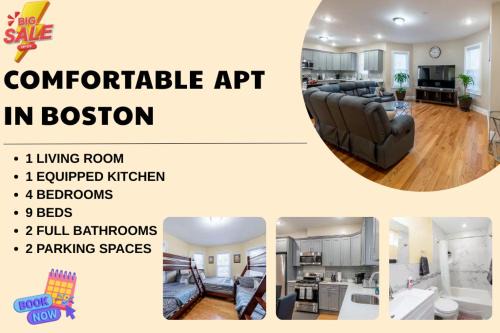 Dudley - Brunswick King Wohnung | 233-1 4BR Boston - Cozy Apt near MBTA Station