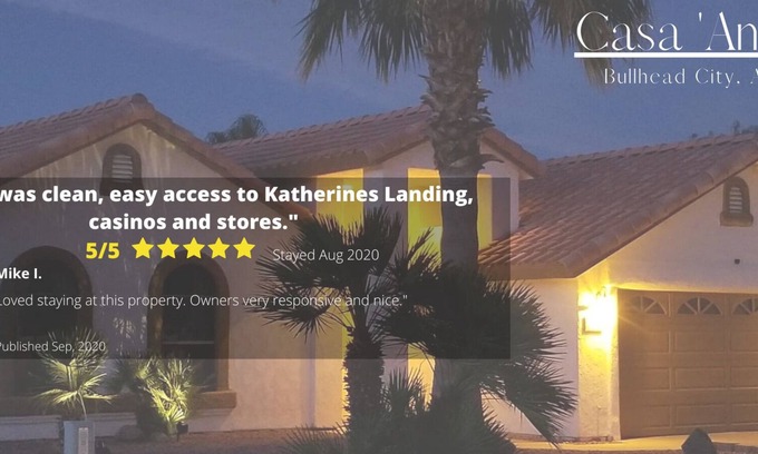 Bullhead City Haus | Casa 'Anya 3/2 Custom Pool nach Hause, privater Yachthafen. Tolle Nachbarschaft. Schlaf 8