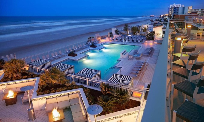 Daytona Beach Hotel | 3 Ocean Front Units Perfect for Groups! Pet-friendly, with Outdoor Pool!