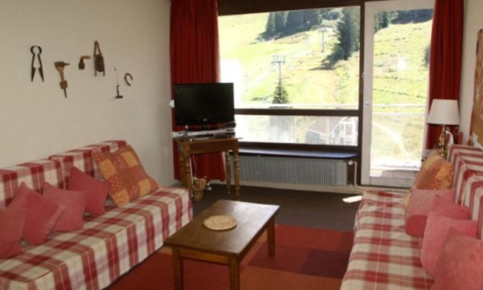 Prapoutel Wohnung | 3 pièces au pied des pistes avec balcon et lave-linge - FR-1-557-31