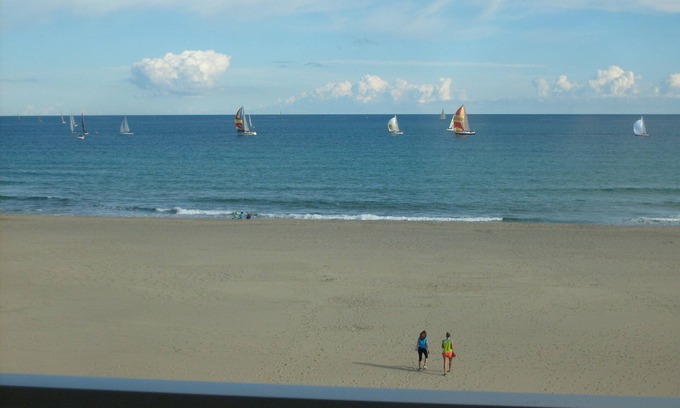 Mediterranee Wohnung | 3-Zimmerwohnung mit Meerblick 4 bis 6 Personen 2 Schlafzimmer Sehr angenehmer Parkplatz