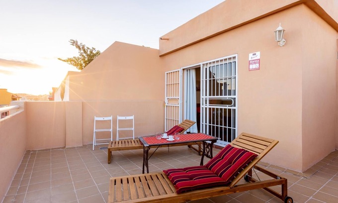 Los Abrigos Wohnung | 3A Penthouse Abrigos, WLAN und Terrasse