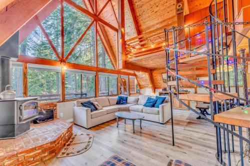 Tahoe City Haus | 3BR Tahoe Cabin in the Trees with Hot Tub