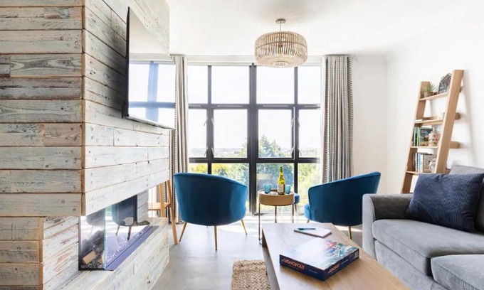 Boscundle Wohnung | 5 mins from the Eden Project Baybreeze Holiday Apartment, Sea Views, Super Kingsize Beds