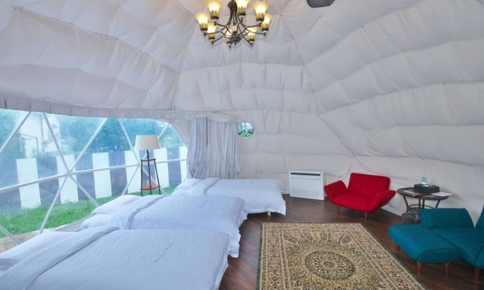 Kujukuri Kabine | 6m dome tent 30 square meters villa house with / Sambu-gun Chiba
