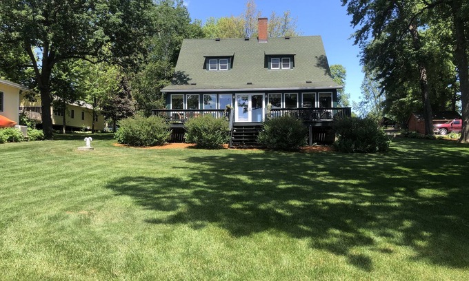 Balsam Lake Haus | 90 Ft of Frontage on Balsam Lake, WI--w/large dock and more. Sleeps 12+