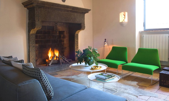 Civita di Bagnoregio Haus | Ein einzigartiges Luxushaus, Designer-Interieur, privater Pool, in einer märchenhaften Stadt