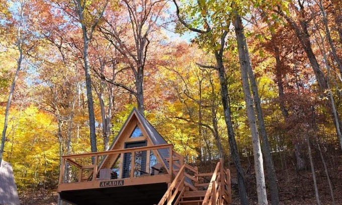 Scio Kabine | Acadia/Rustic Lakeview Cabin- 2 Person A-Frame
