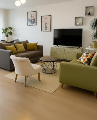 La Courneuve Wohnung | Agréable 3 pièces - 8P - Parking - Séjour idéal Paris Proche Gare