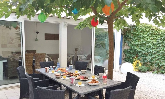 Le Grand Large Haus | Klimatisierte Canetoise Hausfüße im Wasser