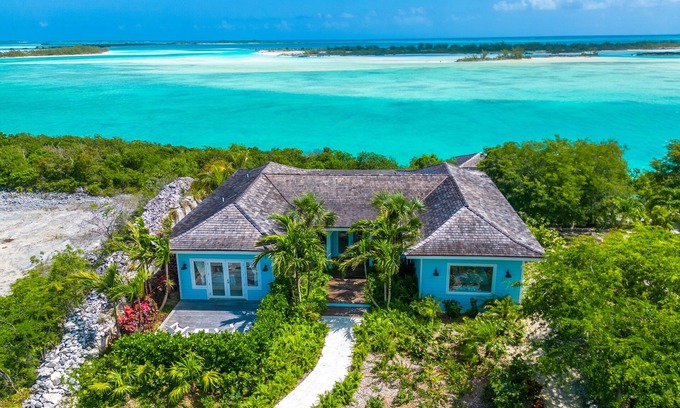 Great Exuma Haus | Amani Hideaway with an 180 degree View over Moriah Harbors turquoise Water