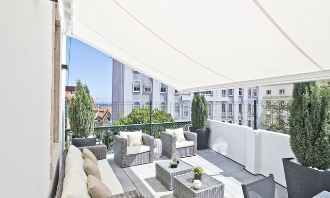 Cascais Wohnung | Eine Wohnung mit einer fantastischen Terrasse