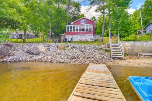 Leeds Haus | Androscoggin Lakefront Cottage, Boat Dock and Views!