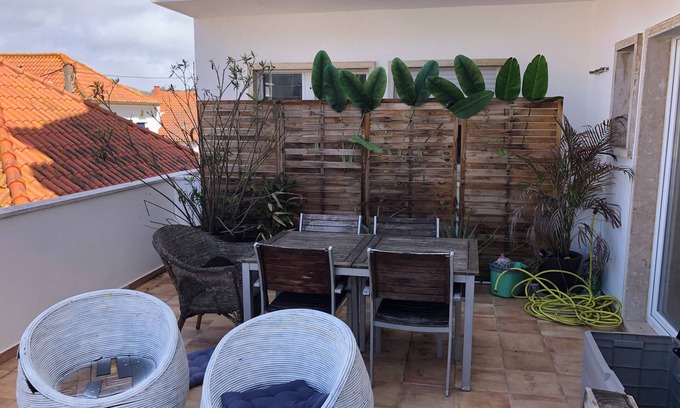 Costa de Caparica Haus | Wohnung mit Terrasse 200 m vom Strand entfernt