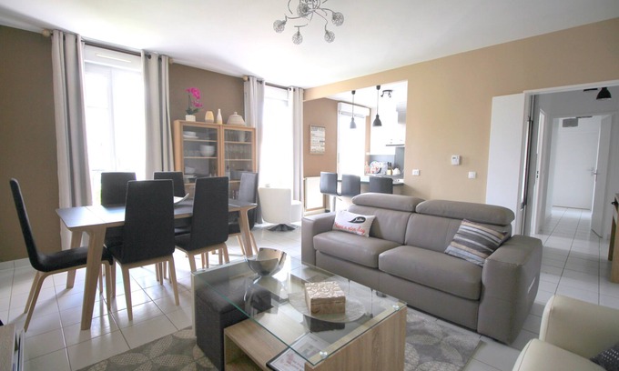 Serris Wohnung | Wohnung 6pax Square Elysee Platz toskanischen Platz, 10min Disneyland (DANUBE 2)
