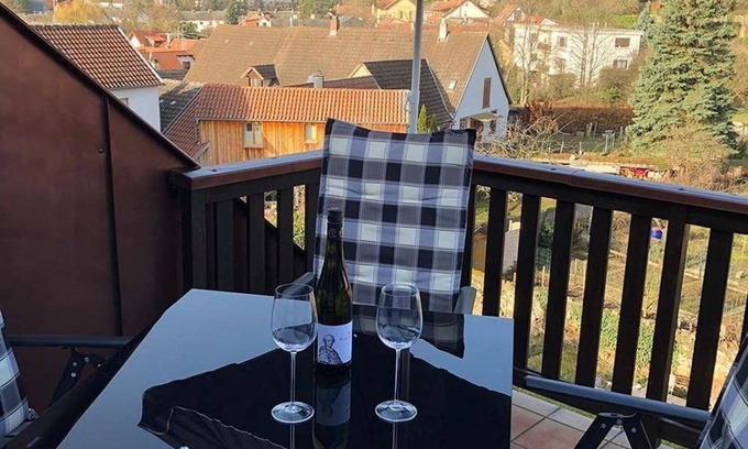 Gimmeldingen Wohnung | Ferienwohnung Schönblick - Appartement/Fewo, Dusche und Bad, WC, 2 Schlafräum