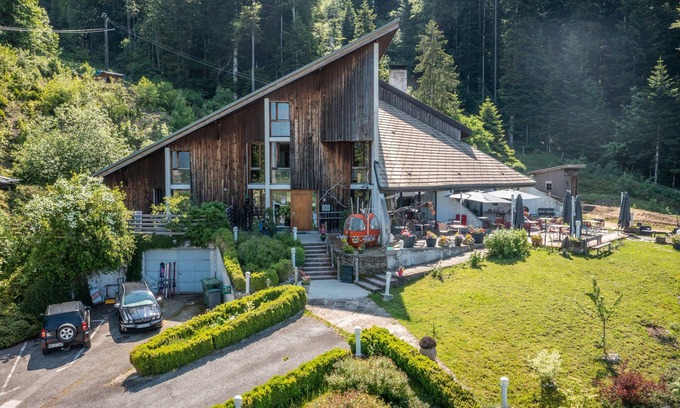 Bogeve Wohnung | Ferienwohnung "Gîte Le Jorat - Studio" mit Bergblick und WLAN